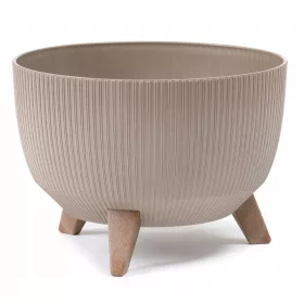    Lamela saksija 33 cm x 33,2 x 18,5 cm promjer 33,2 cm plastična krem, nijanse smeđe i bež
