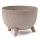  Lamela saksija 33 cm x 33,2 x 18,5 cm promjer 33,2 cm plastična krem, nijanse smeđe i bež