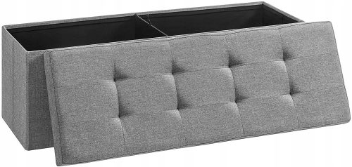 Pufa klupa svijetlosiva 110 cm