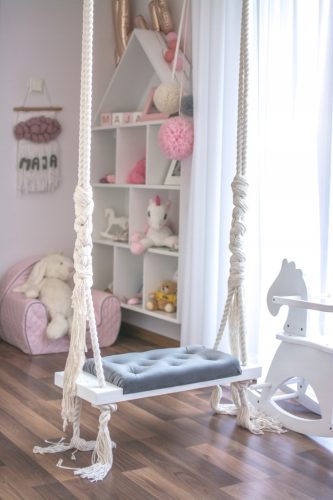 Elegantna velika ljuljačka na užadi od 70 cm