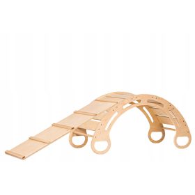 Drvena ljuljačka s toboganom Babylike BZ100 100x39 cm