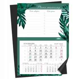 Mjesečni magnetski planer A3 magnet za hladnjak