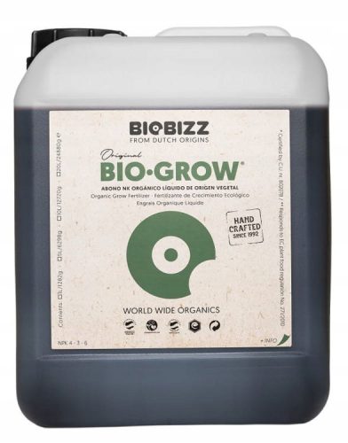 Biobizz Bio Grow 5L organsko gnojivo za poticanje rasta biljaka
