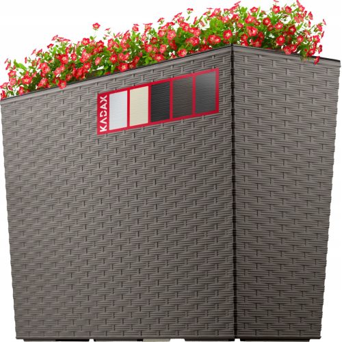  Saksija za cvijeće kadax 56 cm x 19 x 36 cm plastična, nijanse smeđe i bež