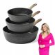 Set od 3 Konighoffer tave od crnog granita