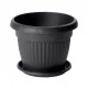  Prosperplast saksija 35 cm x 35 x 27,5 cm promjer 35 cm plastične nijanse smeđe i bež + Prosperplast stalak za cvijeće 29 cm plastika