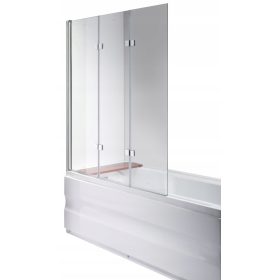 Trodijelni paravan za kadu Essente, 120 x 140 cm, proziran