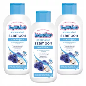  Bambino Family Njega kose set šampona 3 x 400 ml s hidratantnim djelovanjem i spužvicom