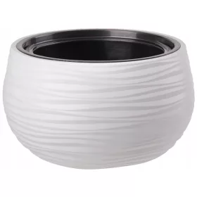    Form-Plastična posuda za cvijeće 32 cm x 32 x 20 cm promjer 32 cm plastična bijela