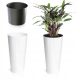 Vrtna posuda - Prosperplast teglica za cvijeće 25 cm x 25 x 47 cm promjer 25 cm plastična bijela