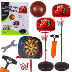 Zabavni set za kosařku i pikado visine 166 cm