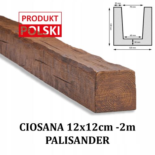 Rustikalna imitacija grede od poliuretanske pjene 12x12 2m
