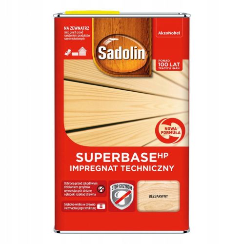 Tehnička impregnacija za drvo Sadolin SuperBase HP 5L Bezbojna