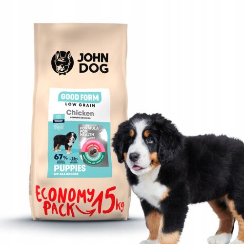  John Dog goodform low grain piletina za štenad 15 kg