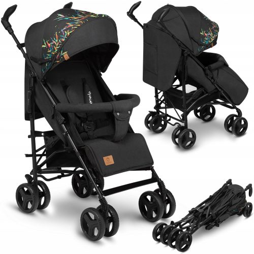 Lionelo Irma Deluxe kolica za šetnju s crnom bojom