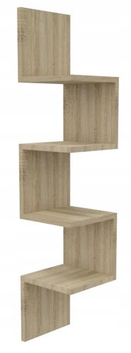 Optimized Name: Kutna polica visilica za dnevnu sobu 125 cm sonoma hrast