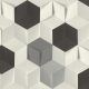Tapeta 3D Origami Rasch Kocke