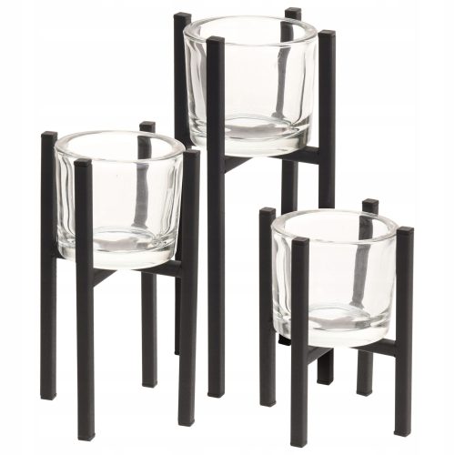 Stojak za svijeće na tealight, set od 3 komada