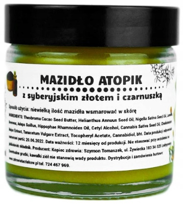 Atopična Kremna Mast s Sibirskim Biljem i Crnim Kumminom - 60ml