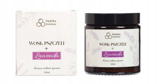 Tradicionalna svijeća od pčelinjeg voska Lavanda Apiary Zen 1 kom.