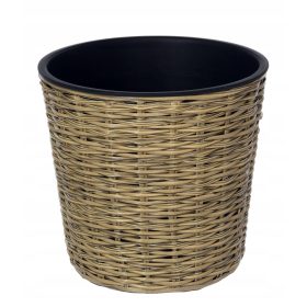    OTE saksija 33,5 cm x 25 x 31 cm promjer 33 cm plastične nijanse smeđe i bež boje