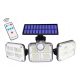 LAMPA SOLARNA S SENZOROM POKRETA I SUMRAKA 122 LED COB + DALJINSKI UPRAVLJAČ