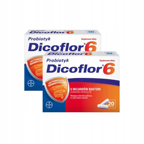 Set 2x Dicoflor 6, 20 kapsula - Pojačajte crijevnu floru