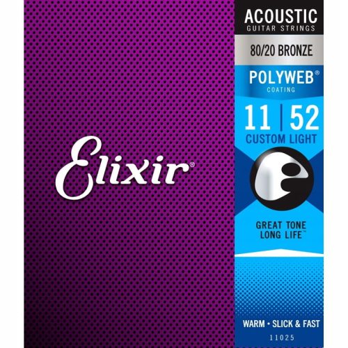  Elixir 11025 PolyWeb 80/20 Bronze žice za gitaru