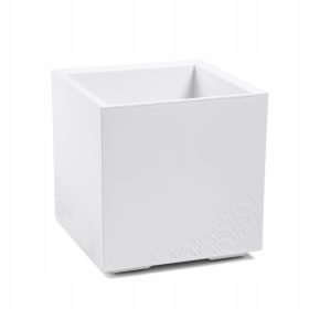    Lamela posuda za cvijeće 40 cm x 40 x 40 cm, bijela plastika