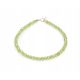  Narukvica od prirodnog maslinastog peridota i hrizolita, 3 mm