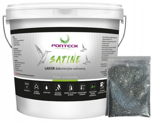 Ponteck Satin Mineralni Dekorativni i Zaštitni Lak 5L - Bezbojni