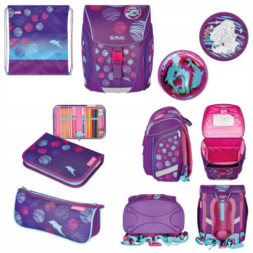 Set školskih torbi Herlitz FiloLight Plus Sea Bubble za djecu od 6-9 godina