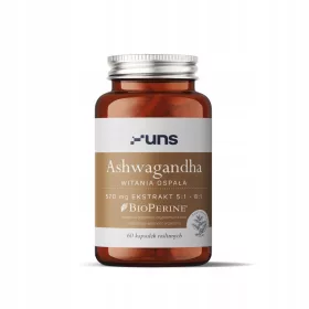   UNS Ashwagandha + Bioperine - Potpora za Mentalno i Fizičko Zdravlje