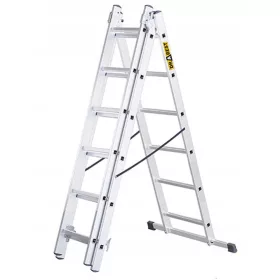 Drabest ljestve 3,98 m aluminijske 3 x 6 do 150 kg