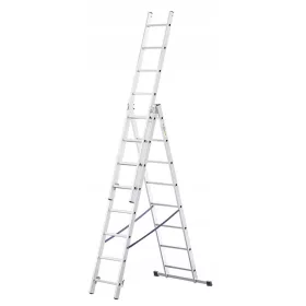 Drabest ljestve 4,51 m aluminijske 3 x 9 do 150 kg