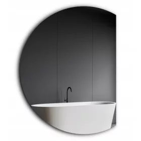  OKRUGLO OGLEDALO SA UKOŠENOM STRANICOM / POLUOKRUGLO 130cm