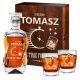 Karafka za Whisky s Gravurom i Sklenicama za Whisky s Gravurom - Luksuzni Rođendanski Poklon