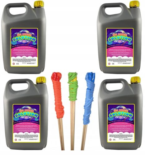 Mega Bubbles Tekućina za Mjehuriće Sapuna 20L + 3 Štapića