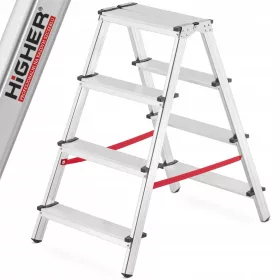 Više ljestve 2,82 m aluminijske 1 x 4 do 125 kg