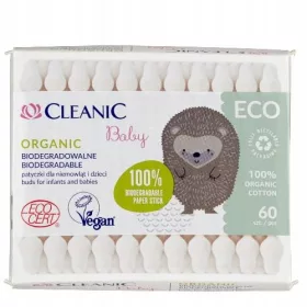   CLEANIC BABY ECO higijenski štapići za uši za djecu, 60 kom.