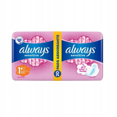 Always Ultra Osjetljivi Normal Plus higijenski ulošci s krilcima, 20 kom.