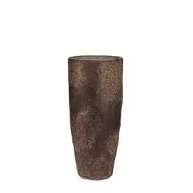    Keramičke posude 37 cm x 37 x 80 cm promjer 37 cm staklena vlakna + cement, pijesak i mljeveni kamen nijanse smeđe i bež, višebojne