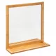  5five Simple Smart zidno ogledalo, pravokutnik, drveni okvir, 475 x 513 mm