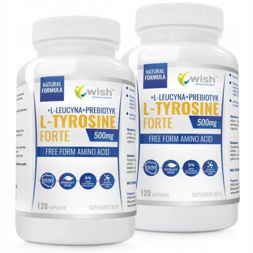 L-Tyrosine Forte 500mg + L-Leucina + Prebiotik - Suplement bez umjetnih punila