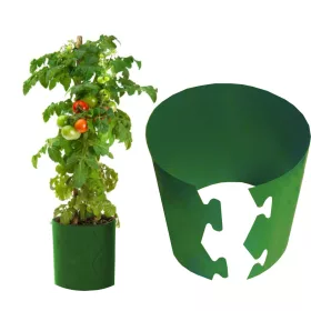    Posuda za cvijeće 22 cm x 22 x 20 cm, promjer 22 cm, plastika, nijanse zelene
