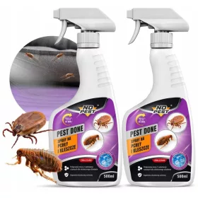   No Pest® Pest Done sprej protiv buha i krpelja 2 × 500 ml - tekući pripravak za uništavanje parazita