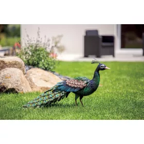  Metalna figurica od metalnog pauna za ukras vrta