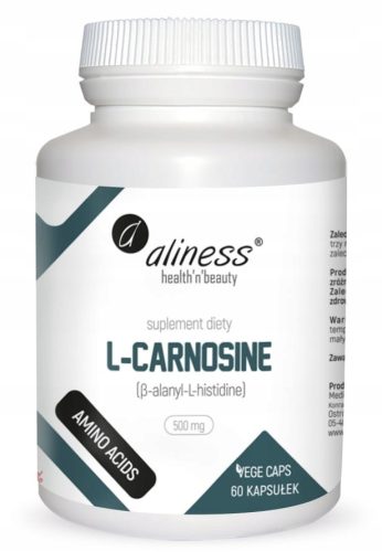 Aliness L-Karnozin: 500mg, 60 kapsula bez životinjskih sastojaka
