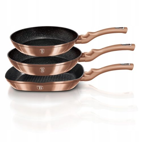 Berlinger Haus Metallic Line Rose Gold Edition tradicionalna tava, 24 cm, mramor
