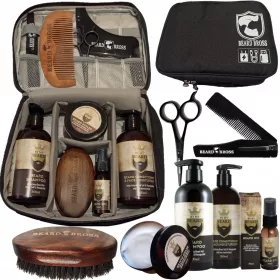 Set za njegu brade Beard Bross + kozmetička torbica
